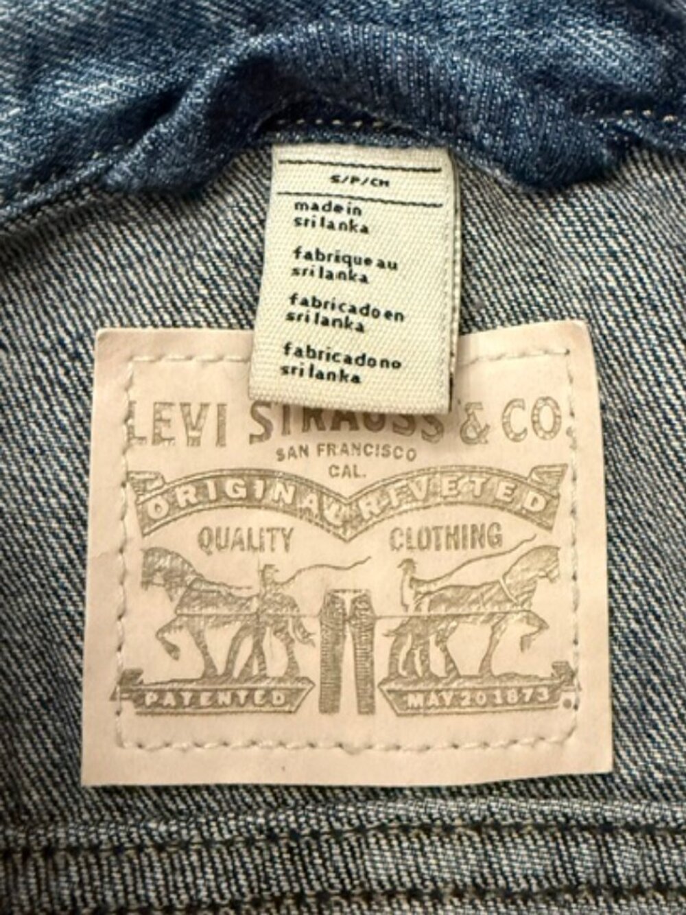 Levi’s Trucker Jean Jacket 70270-0090 Silver Label Tag Women's Size S - Picture 5 of 6